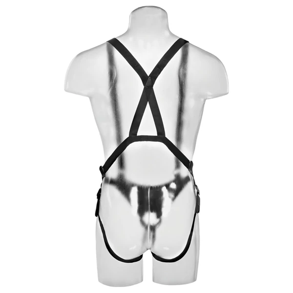 King Cock Strap-on 11 - üreges, felcsatolható dildó hámmal (28 cm)