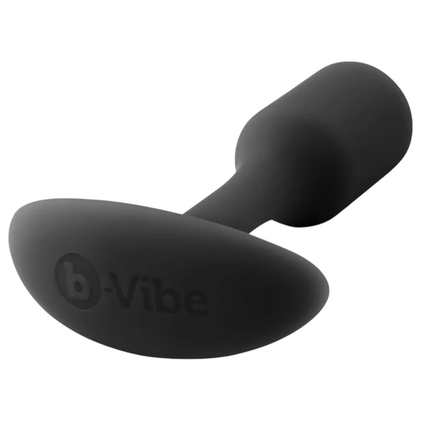 b-Vibe Snug Plug 1 - anál plug belső súllyal (55g) - fekete