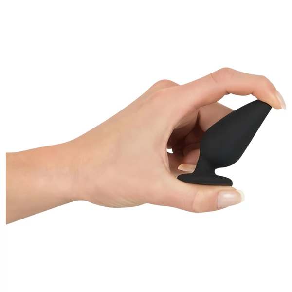 Black Velvets Heavy - 40g-os anál plug (fekete)