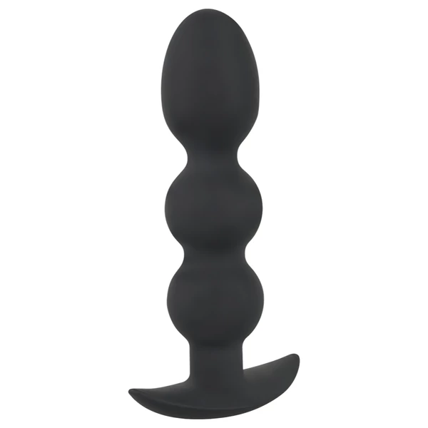 Black Velvets Heavy - 145 g-os gömbös anál plug (fekete)