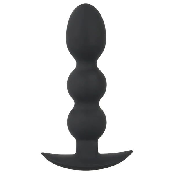 Black Velvets Heavy - 145 g-os gömbös anál plug (fekete)
