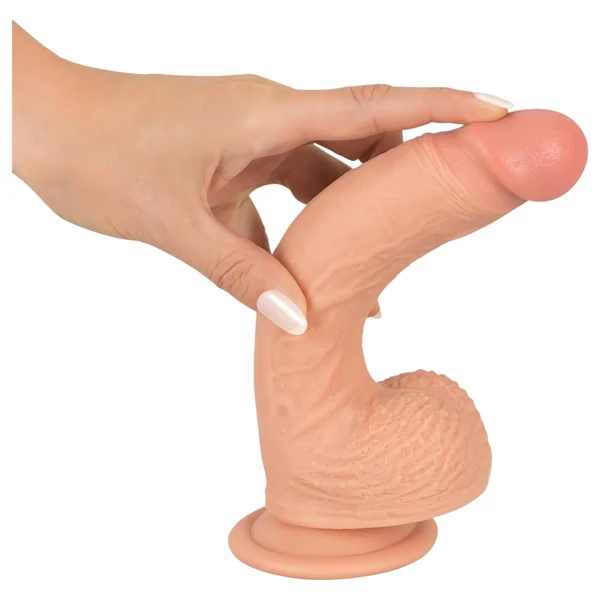 realistixxx - tapadókorongos élethű dildó (22 cm, testszínű)