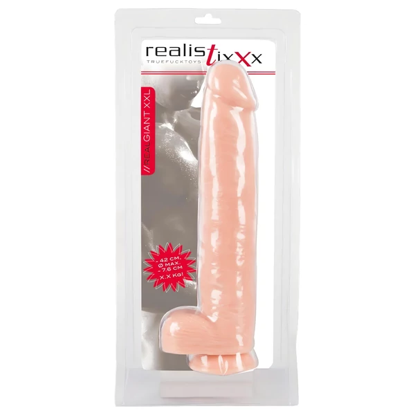 realistixxx Giant 3XL - élethű dildó (42 cm, natúr)