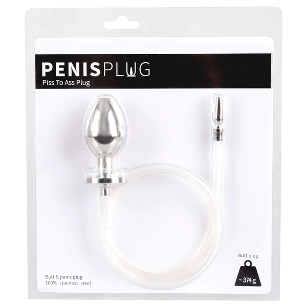 You2Toys - Piss to Ass Plug - üreges anál plug húgycső tágítóval