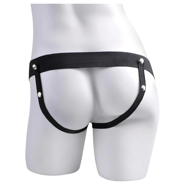 Pipedream Fetish Strap-On 9 - felcsatolható, üreges, spriccelő dildó (testszínű)