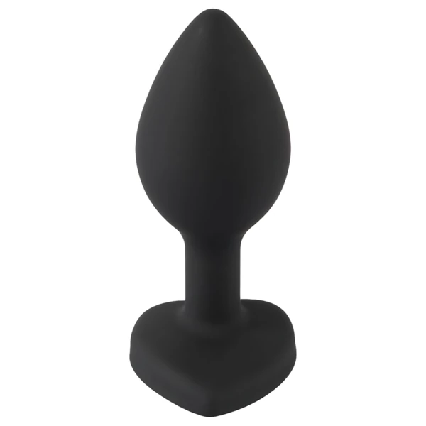 You2Toys Anal Plug - fehér köves anál plug (fekete)