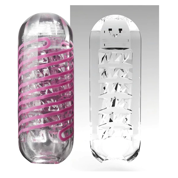 TENGA Spinner Brick - maszturbátor (átlátszó)