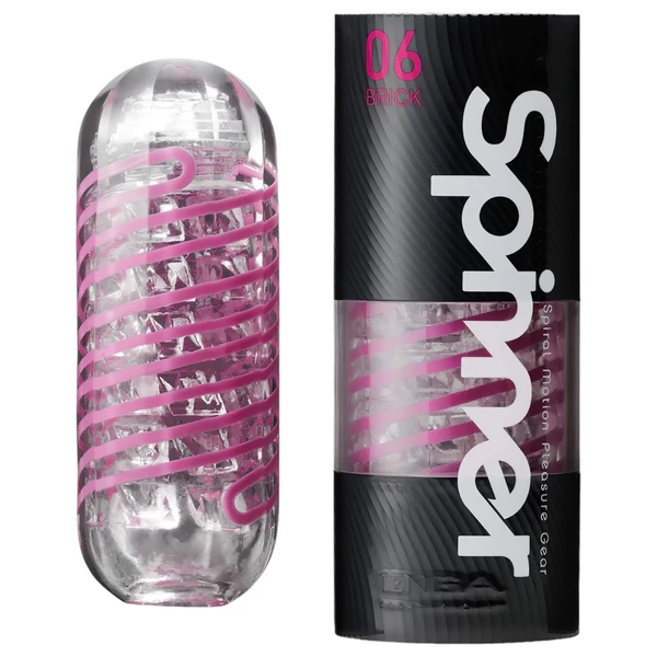 TENGA Spinner Brick - maszturbátor (átlátszó)
