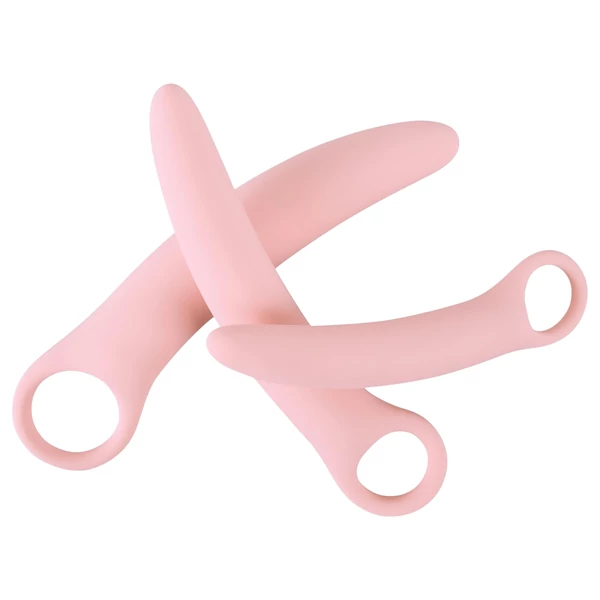 SMILE - Vaginal Trainers - dildó szett - rózsaszín (3 részes)