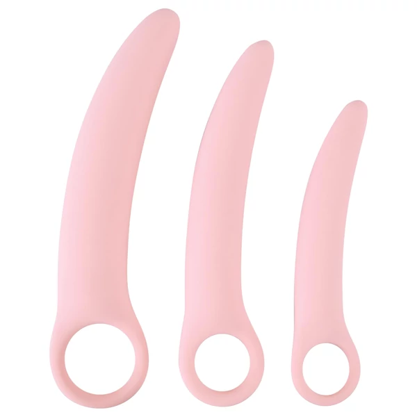 SMILE - Vaginal Trainers - dildó szett - rózsaszín (3 részes)