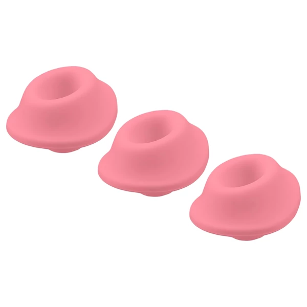 Womanizer Premium Eco - pótszívóharang szett (pink, 3 db)