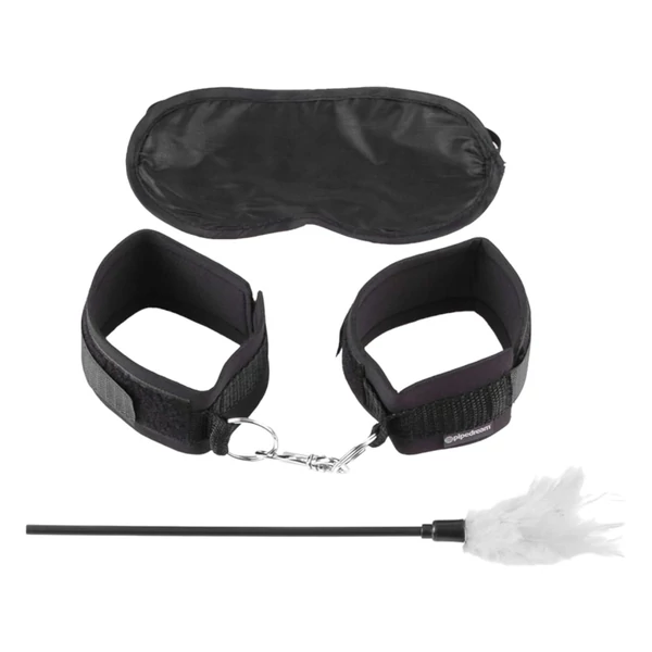 Fetish Seduction Kit - BDSM készlet - 3db (fekete)