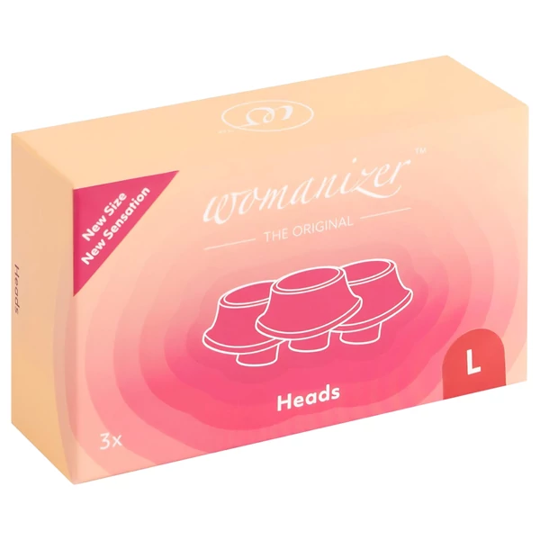Womanizer L - pótszívóharang szett - piros (3 db) - nagy