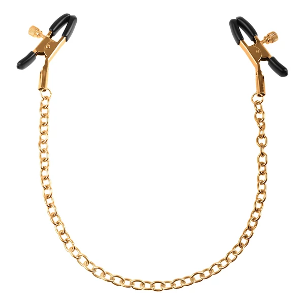 Pipedream Fetish Fantasy Gold - mellbimbó csipesz (arany)