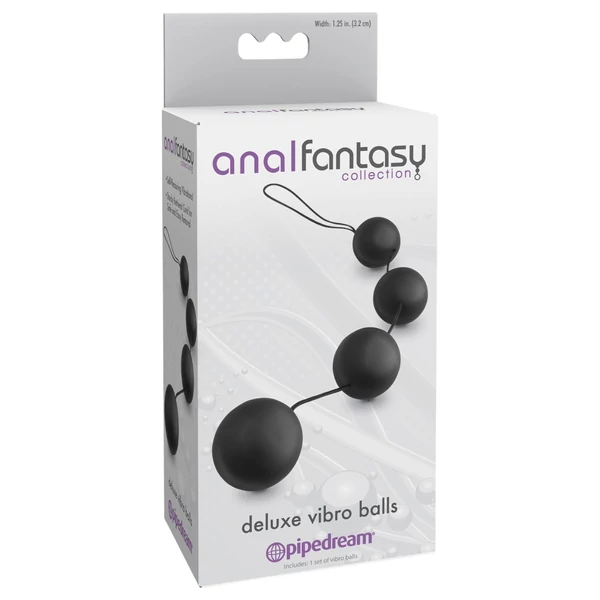 Pipedream - Anal Fantasy - belső golyós anál gyöngysor (fekete)