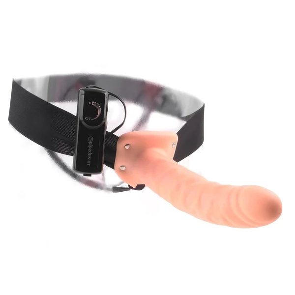 Pipedream - Fetish Strap-On 8 - felcsatolható, üreges vibrátor (testszínű)
