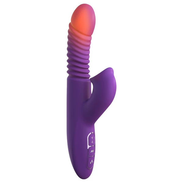Fantasy For Her - 3in1 lökő vibrátor melegítő funkcióval (lila)