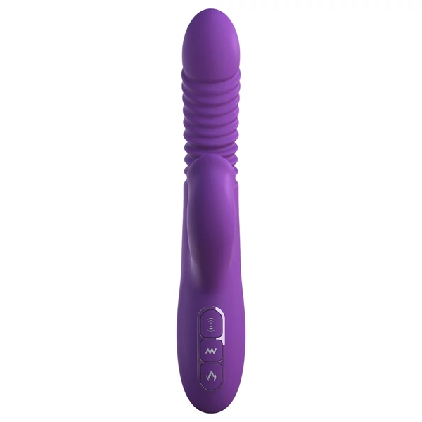 Fantasy For Her - 3in1 lökő vibrátor melegítő funkcióval (lila)