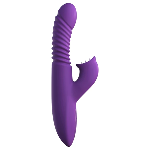 Fantasy For Her - 3in1 lökő vibrátor melegítő funkcióval (lila)