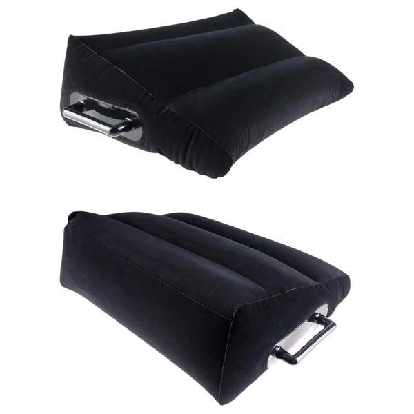 Fetish Fantasy - felfújható szexpárna kapaszkodóval (fekete)