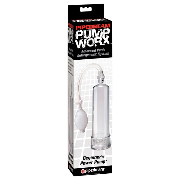 Pump Worx Beginner's - péniszpumpa (áttetsző)