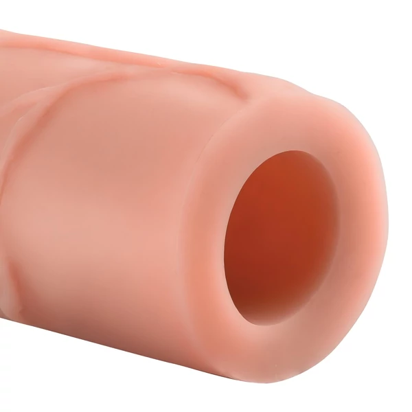X-TENSION Perfect 1 - élethű péniszköpeny (17,7 cm) - natúr