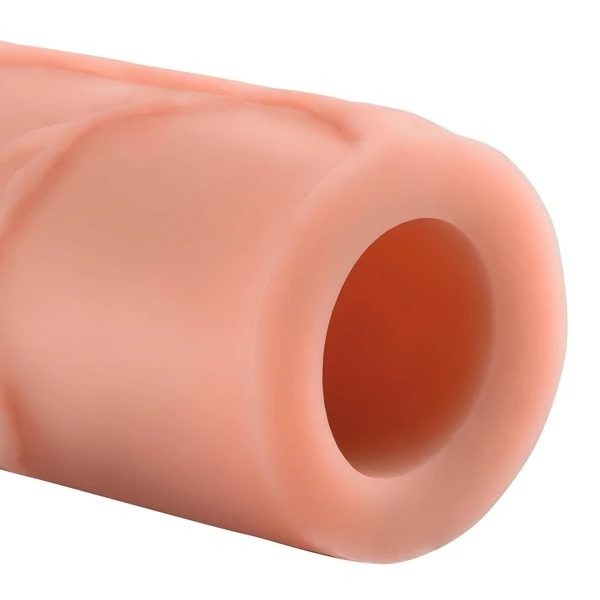 X-TENSION Mega 3 - élethű péniszköpeny (22,8 cm) - natúr
