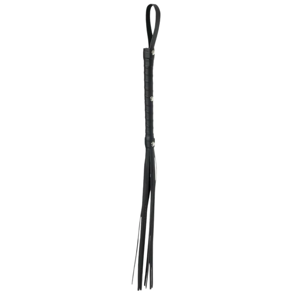 Fetish Fantasy Deluxe Cat-O-Nine - korbács (65 cm) - fekete