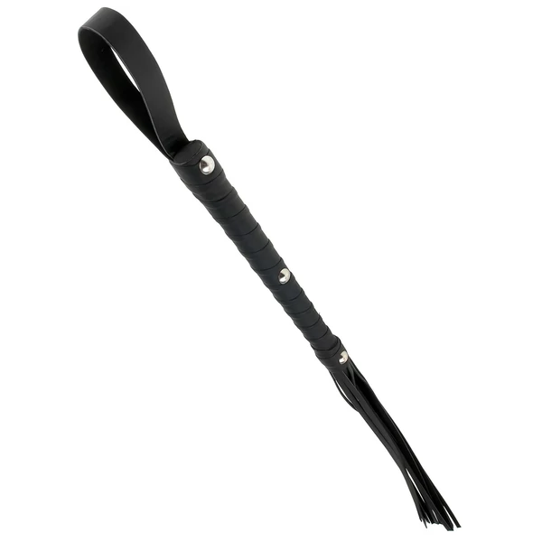 Fetish Fantasy Deluxe Cat-O-Nine - korbács (65 cm) - fekete
