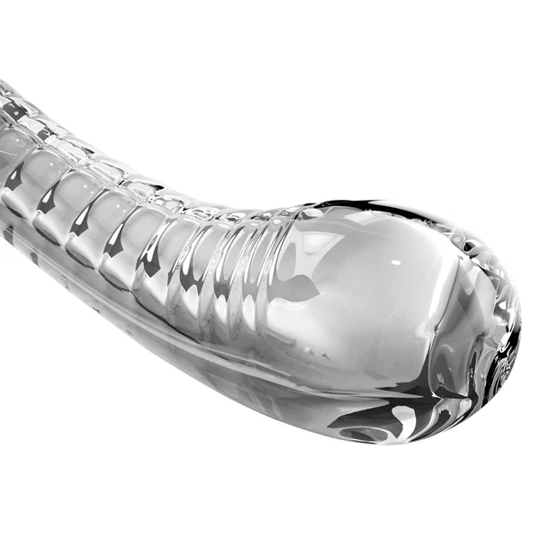 Icicles No. 88 - G+P-pont üveg dildó (áttetsző)
