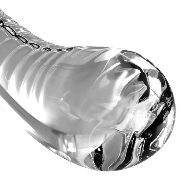 Icicles No. 88 - G+P-pont üveg dildó (áttetsző)