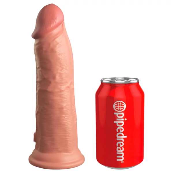 King Cock Elite 8 - tapadókorongos, élethű dildó (20 cm, natúr)