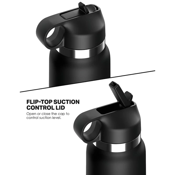PDX - Fap Flask Thrill Seeker - maszturbátor kulacsban (fekete)
