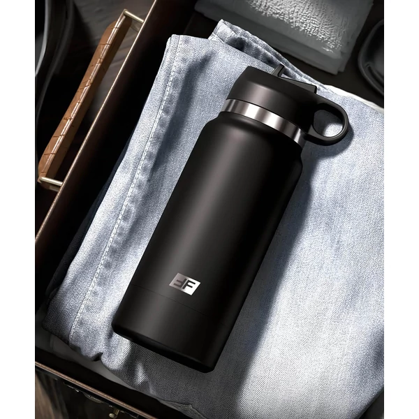 PDX - Fap Flask Thrill Seeker - maszturbátor kulacsban (fekete)