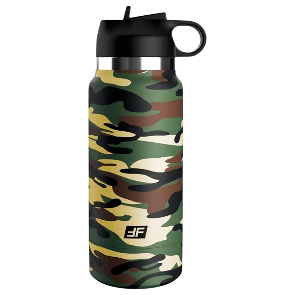 PDX - Fap Flask Happy Camper - maszturbátor kulacsban (zöld-fekete)