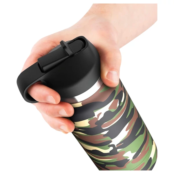 PDX - Fap Flask Happy Camper - maszturbátor kulacsban (zöld-fekete)