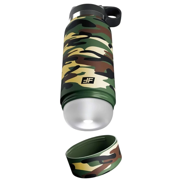 PDX - Fap Flask Happy Camper - maszturbátor kulacsban (zöld-fekete)
