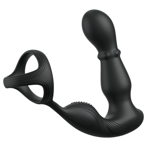 Pipedream Anal Fantasy Ass-Gasm - forgó fejes anál vibrátor péniszgyűrűvel (fekete)