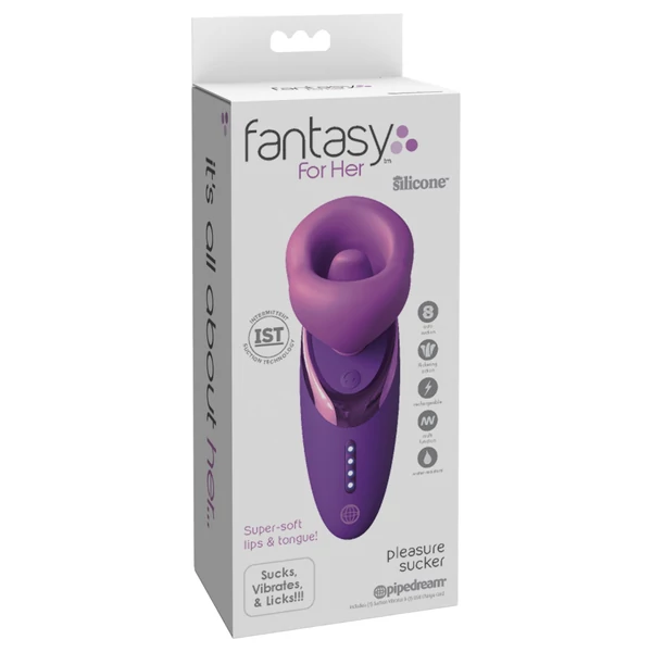 Fantasy For Her - nyaló szívó vibrátor (lila)