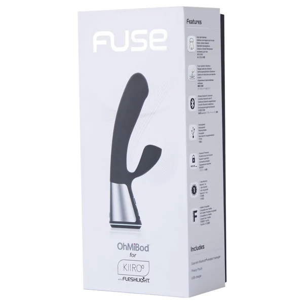 Fleshlight OhMiBod Kiiroo - App-vezérelt csiklókaros vibrátor (fekete)