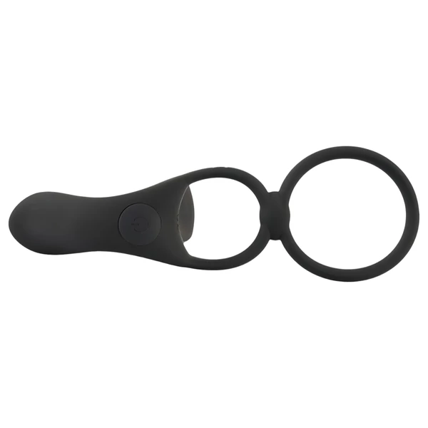 Black Velvets - akkus, 2in1 vibrátor és péniszgyűrű (fekete)