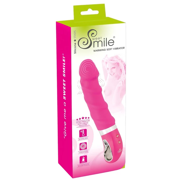 SMILE Soft - akkus, melegítő vibrátor (pink)