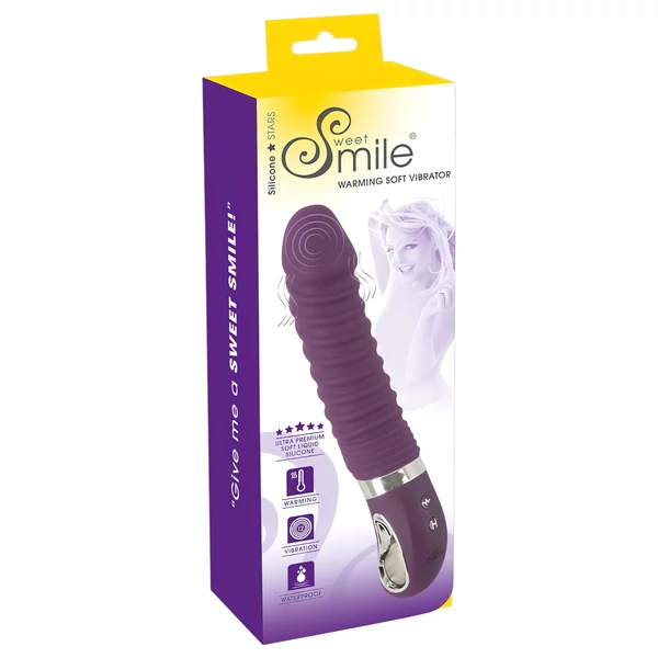 SMILE Soft - akkus, melegítő vibrátor (lila)