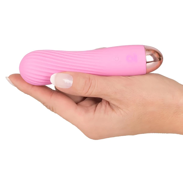 Cuties Mini - akkus, vízálló, spirál vibrátor (pink)