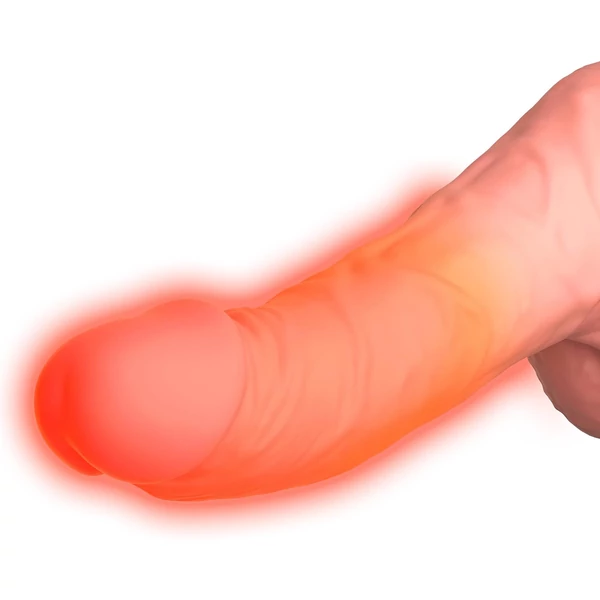 King Cock Plus 6,5 - herés lökő vibrátor (natúr)