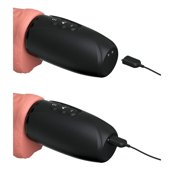 King Cock Plus 6,5 - herés lökő vibrátor - natúr