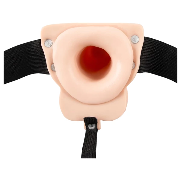 You2Toys Strap-on - üreges, felcsatolható vibrátor (testszínű)