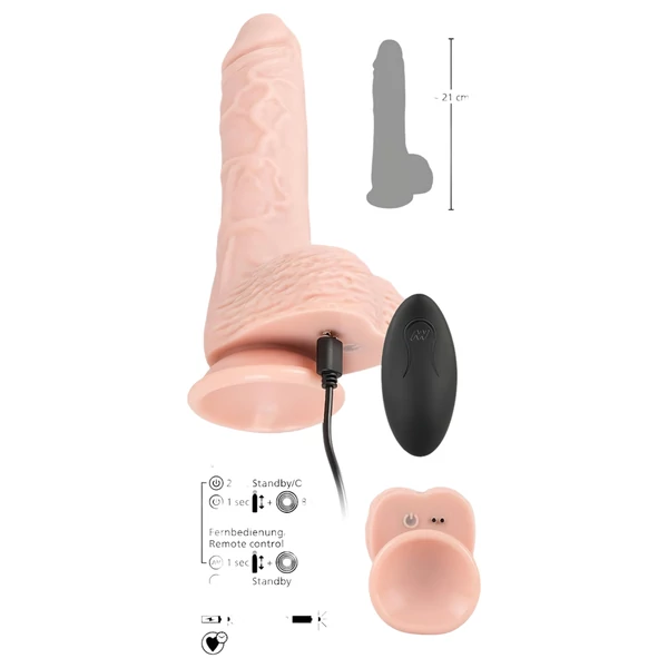 You2Toys - Medical RC - lökő-forgó vibrátor (testszínű)