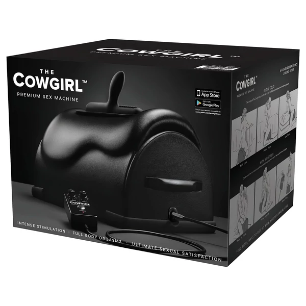 The Cowgirl Premium Riding - rodeo szexgép (fekete)