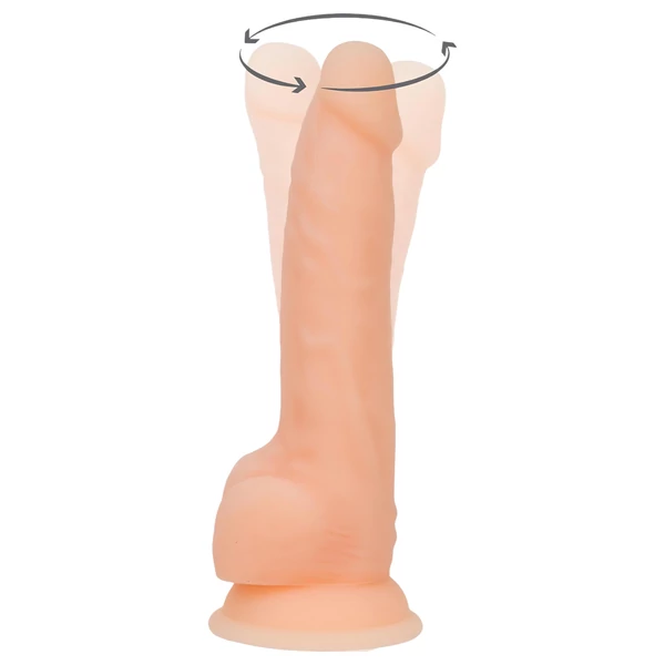 Naked Addiction Rotating 8 - forgó vibrátor (20 cm, testszínű)